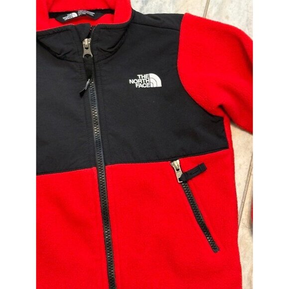 The North Face kids Toddler size 4T red/black fleece UNISEX Denali - Picture 4 of 5